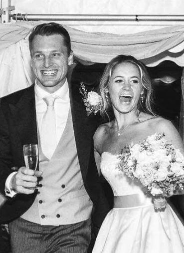 Jos with his wife in his wedding